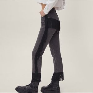 Rock and Roll Fringe High-Waisted Jeans!